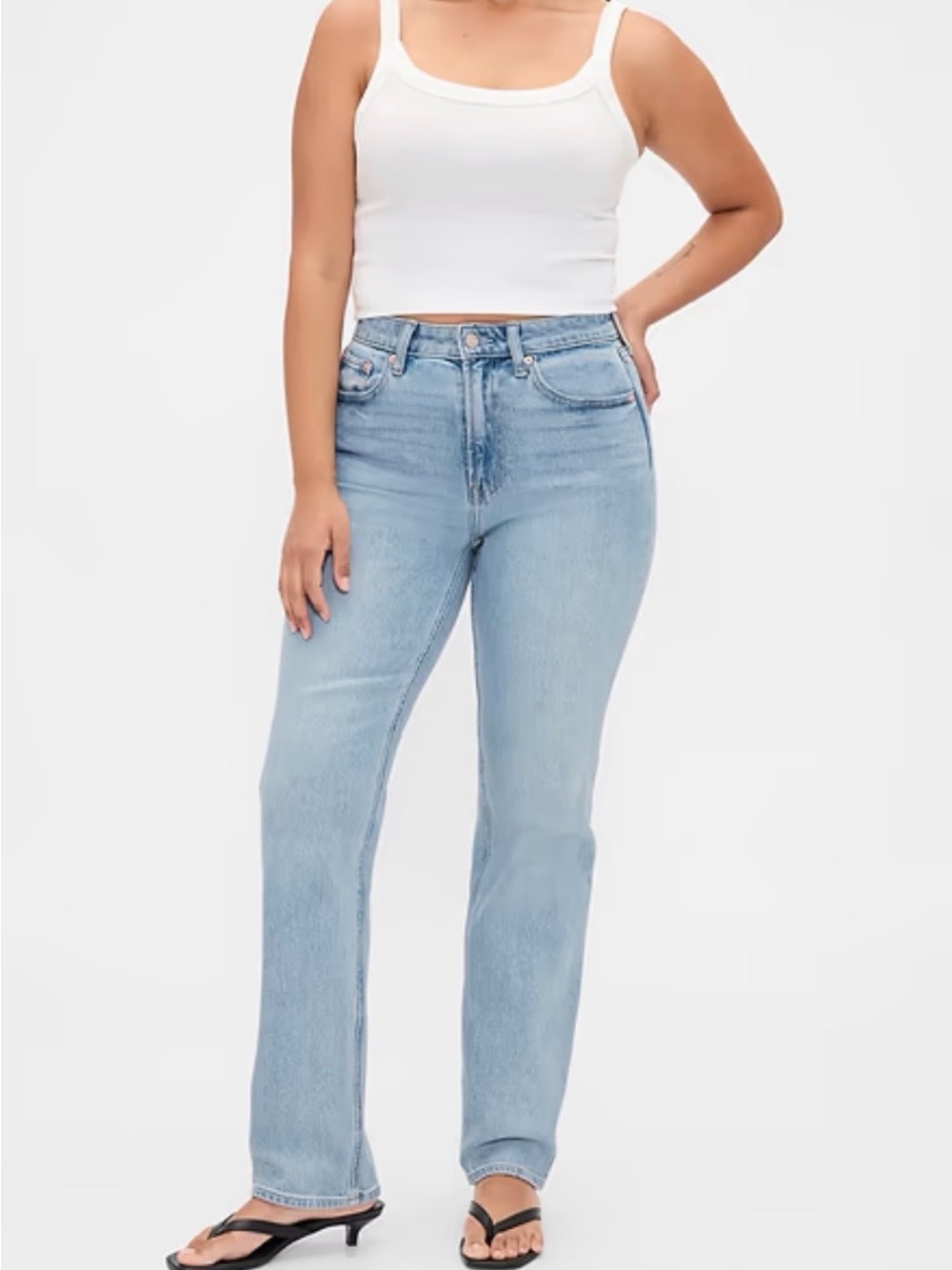 GAP Curvy High Rise '90s Slim Straight Jeans